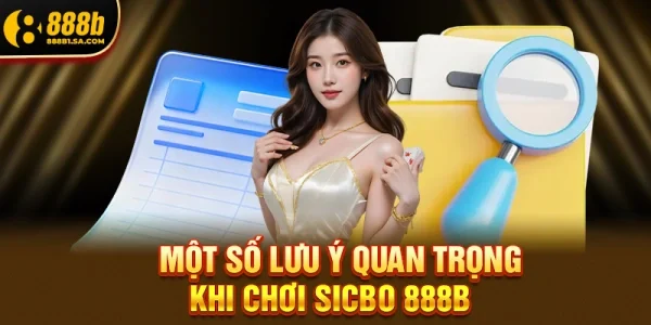 Một Số Lưu Ý Quan Trọng Khi Chơi Sicbo 888b